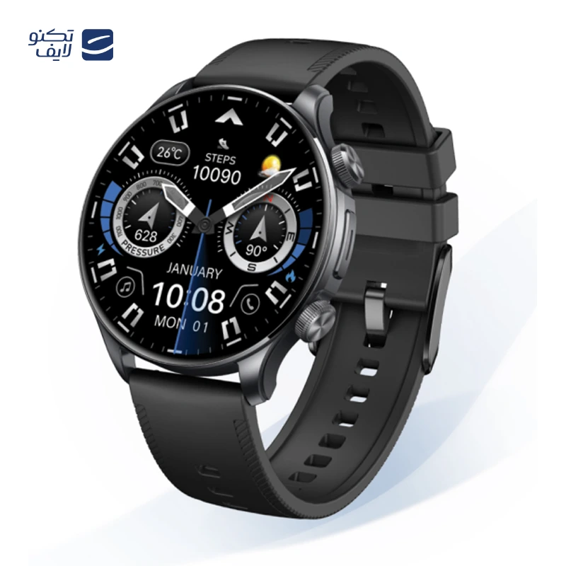 ساعت هوشمند 48 میلیمتری ژوبیتر مدل jWatch S610 با بند سیلیکونی — تصویر ۸