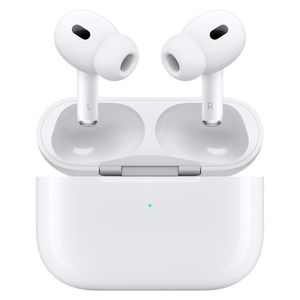 هدفون بلوتوثی اپل مدل AirPods Pro 2nd Generation با نویز کنسلینگ فعال (ANC)، نویز کنسلینگ میکروفون (ENC)، درگاه شارژ USB Type-C، با قابلیت شارژ بی‌سیم، دارای میکروفون دوگانه از نوع Beamforming، مقاومت