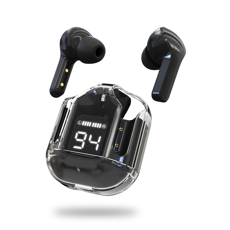 هدفون بلوتوثی مدل Ultra Pods بدون نویز کنسلینگ، درگاه شارژ USB Type-C، دارای میکروفون داخلی، تا 9 ساعت پخش موسیقی، مقاوم در برابر گرد و غبار — تصویر ۲
