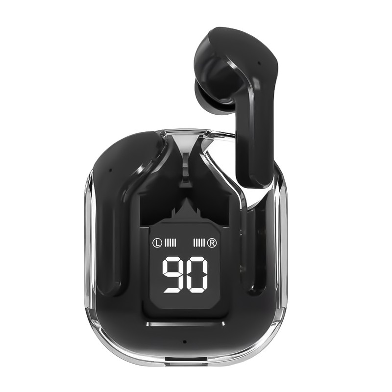 هدفون بلوتوثی مدل Ultra Pods بدون نویز کنسلینگ، درگاه شارژ USB Type-C، دارای میکروفون داخلی، تا 9 ساعت پخش موسیقی، مقاوم در برابر گرد و غبار — تصویر ۳