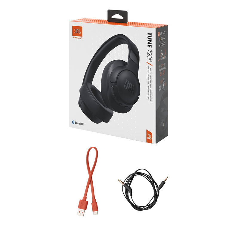 هدفون بلوتوثی جی بی ال مدل Tune 720BT با نویز کنسلینگ میکروفون (ENC)، درگاه شارژ USB Type-C، با قابلیت اتصال به چند دستگاه، دارای طراحی تاشو، قابلیت شارژ سریع، اتصال به صورت بی سیم و ‌، مقاوم در برابر — تصویر ۳