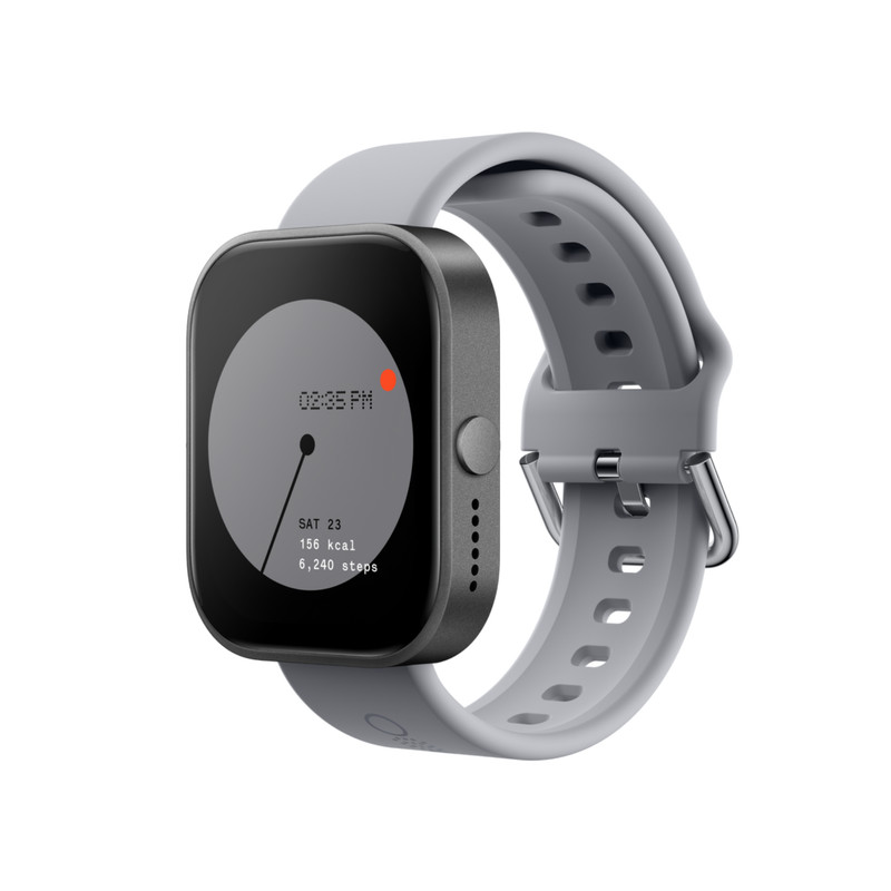 ساعت هوشمند ناتینگ مدل Nothing CMF Watch Pro دارای قابلیت های صفحه نمایش رنگی، صفحه نمایش لمسی، کنترل سطح اکسیژن خون بند سیلیکون — تصویر ۲