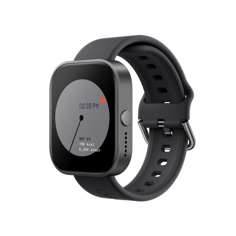 ساعت هوشمند ناتینگ مدل Nothing CMF Watch Pro دارای قابلیت های صفحه نمایش رنگی، صفحه نمایش لمسی، کنترل سطح اکسیژن خون بند سیلیکون — تصویر ۳
