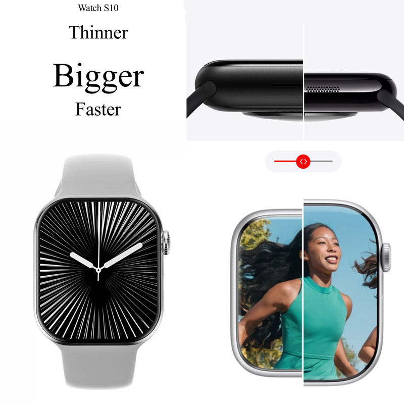 ساعت هوشمند 49 میلیمتری میکروویر مدل Watch11X با بند سیلیکونی — تصویر ۳