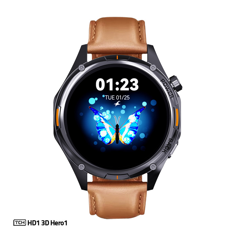 ساعت هوشمند تی سی اچ مدل TCH HD1 3D Hero1 دارای قابلیت های کنترل موسیقی (Music Player)، قابلیت مکالمه از طریق بلوتوث، پشتیبانی از زبان فارسی در منو و سیستم‌عامل، قابلیت تغییر طرح ساعت یا تم بند چرم مص — تصویر ۴