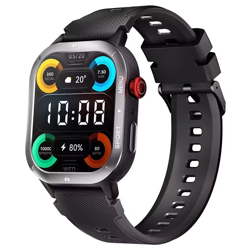 ساعت هوشمند 50 میلی‌متری هایلو مدل IRON Neo با بند سیلیکونی — تصویر ۲
