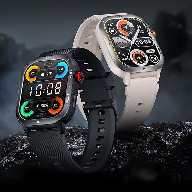 ساعت هوشمند 50 میلی‌متری هایلو مدل IRON Neo با بند سیلیکونی — تصویر ۴