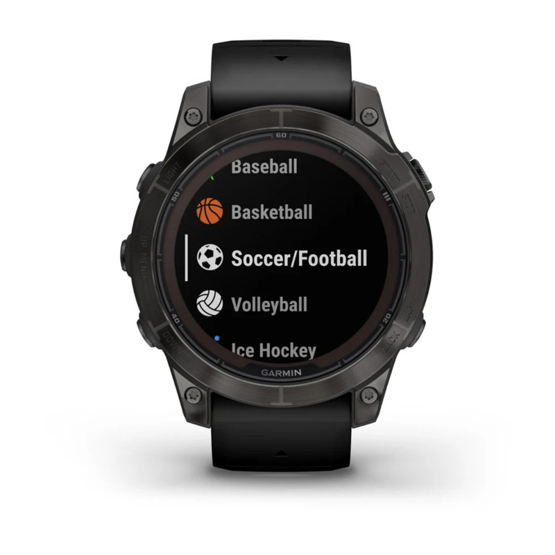 ساعت هوشمند گارمین مدل Fenix 7 pro Sapphire Solar دارای قابلیت های کنترل موسیقی (Music Player)، کنترل سطح اکسیژن خون، ضد آب، صفحه نمایش لمسی بند سیلیکون — تصویر ۴