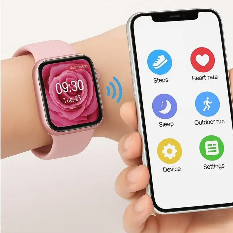 ساعت هوشمند 1.71 اینچی ویسمی مدل X51 MINI با بند سیلیکونی — تصویر ۲