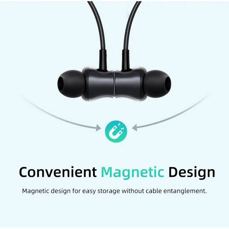 هدفون بلوتوثی گردنی QCY مدل C2 با قابلیت حذف نویز محیطی (ENC)، درگاه شارژ USB Type-C، با قابلیت شارژ سریع، مقاوم در برابر رطوبت و عرق (IPX4) — تصویر ۴