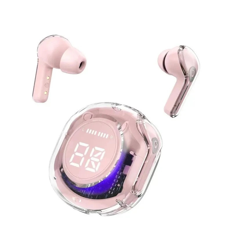 هدفون بلوتوثی مدل UltraPods Pro بدون قابلیت نویز کنسلینگ، درگاه شارژ USB Type-C، دارای میکروفون داخلی، دارای نشانگر LED، مقاوم در برابر آب — تصویر ۴