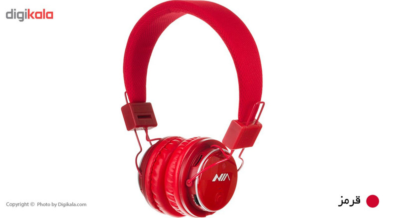 هدفون بلوتوثی نیا مدل Q8-851S بدون قابلیت نویز کنسلینگ، درگاه شارژ Micro USB، دارای کنترلکننده صدا و مکالمه — تصویر ۲