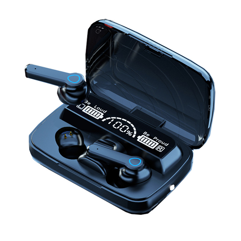 هدفون بلوتوثی مدل M19 Newest با میکروفون نویز کنسلینگ، درگاه شارژ microUSB، امکان استفاده به صورت پاوربانک — تصویر ۲