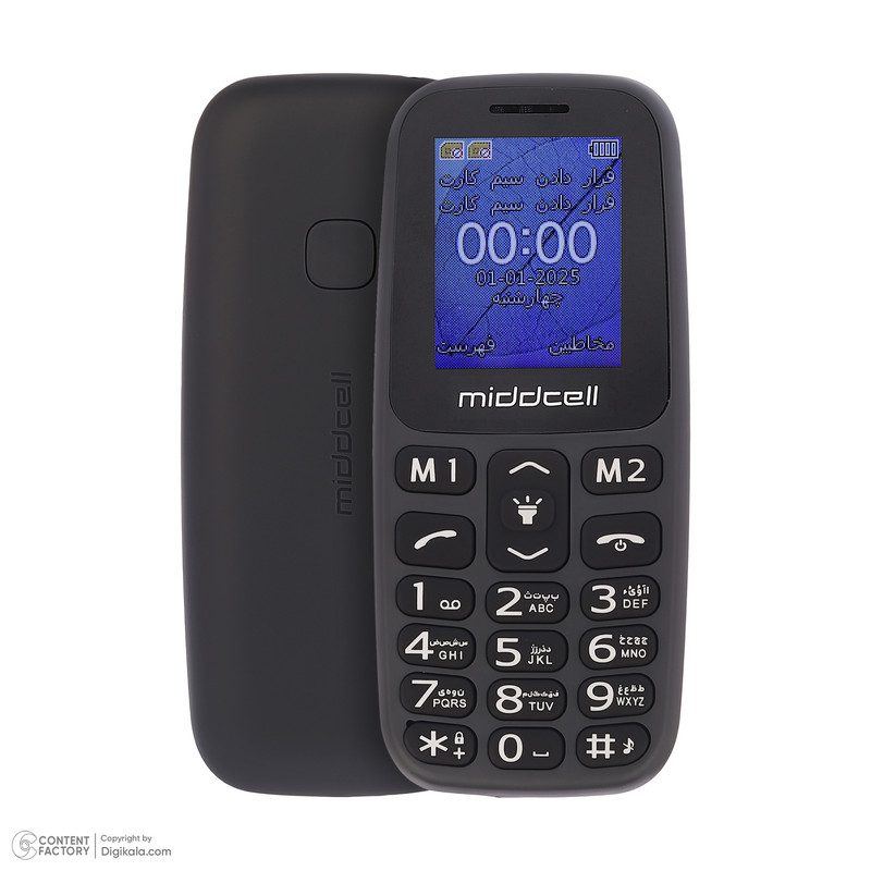 گوشی موبایل میدسل مدل M107 دو سیم کارت ظرفیت 32 مگابایت و رم 32 مگابایت — تصویر ۳