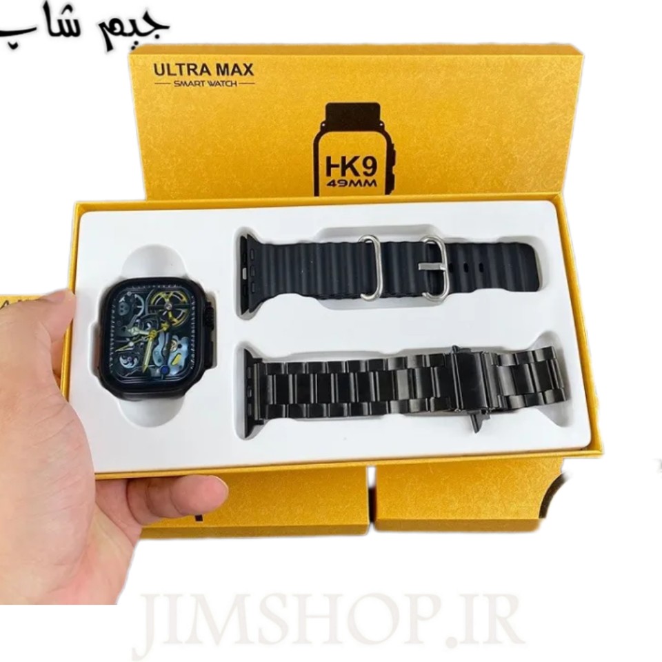 ساعت هوشمند جعبه باز هاینو تکو مدل HK9 Ultra 2 Max - بدنه تیتانیوم سبز — تصویر ۲