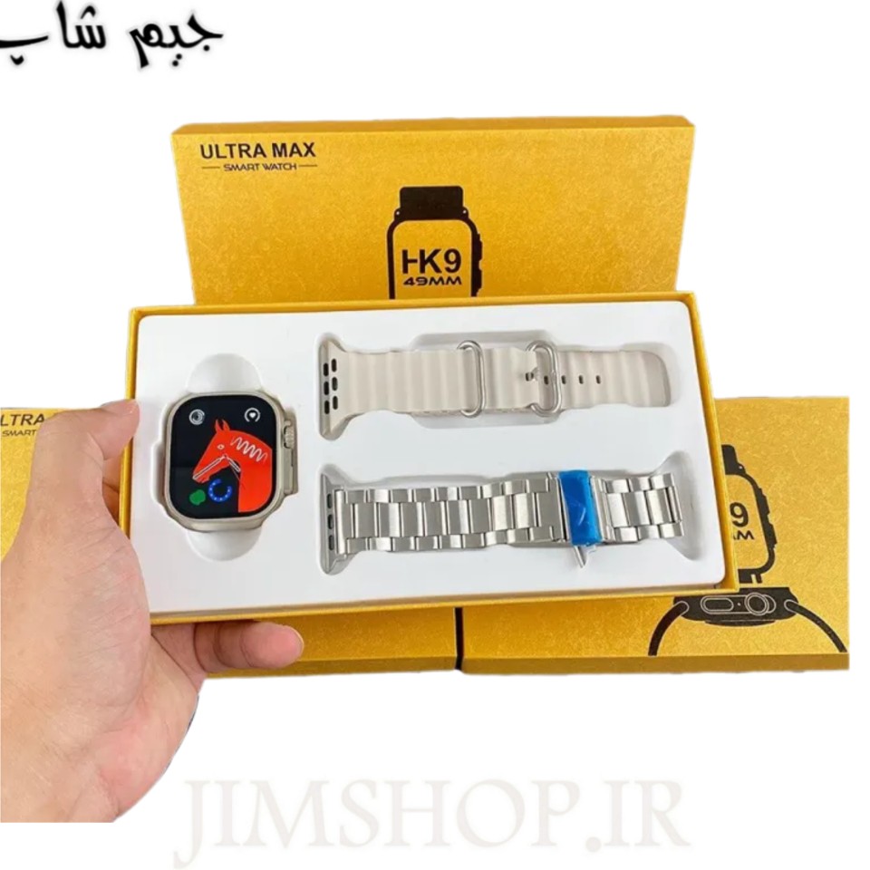 ساعت هوشمند جعبه باز هاینو تکو مدل HK9 Ultra 2 Max - بدنه تیتانیوم سبز — تصویر ۳