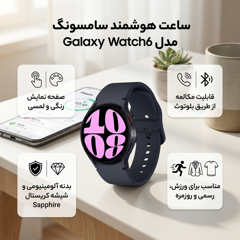 ساعت هوشمند سامسونگ مدل Galaxy Watch6 40mm — تصویر ۲