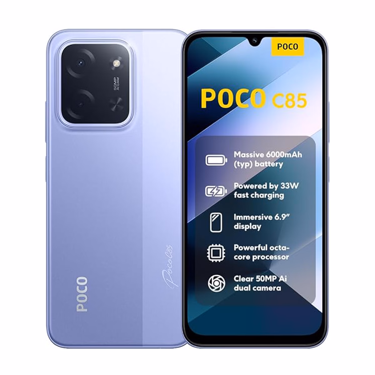گوشی موبایل پوکو مدل C85 4G دو سیم کارت ظرفیت 256 گیگابایت رم 8 گیگابایت — تصویر ۲