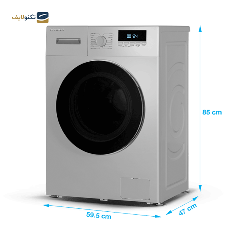 ماشین لباسشویی ایکس ویژن 6 کیلویی مدل TE62-ASBL