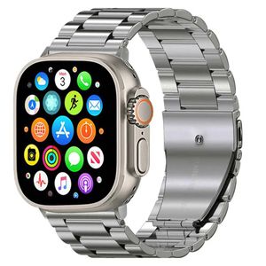 ساعت هوشمند ورنا مدل W49 Ultra with 7 Bands دارای قابلیت های کنترل موسیقی (Music Player)، قابلیت مکالمه از طریق بلوتوث، پشتیبانی از زبان فارسی در منو و سیستمعامل بند سیلیکون