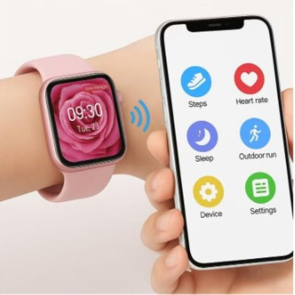ساعت هوشمند 36 میلی متری ویسمی مدل X73 Mini با بند سیلیکونی — تصویر ۳