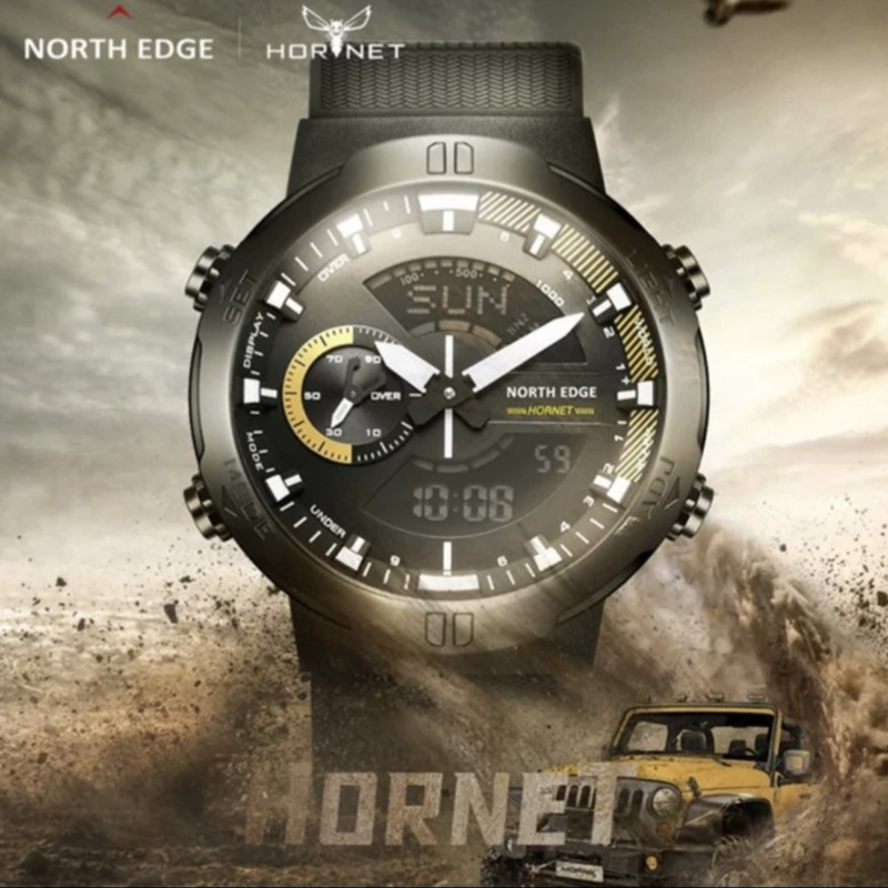 ساعت هوشمند 47 میلی متر نورث اج مدل HORNET با بند رابر — تصویر ۴