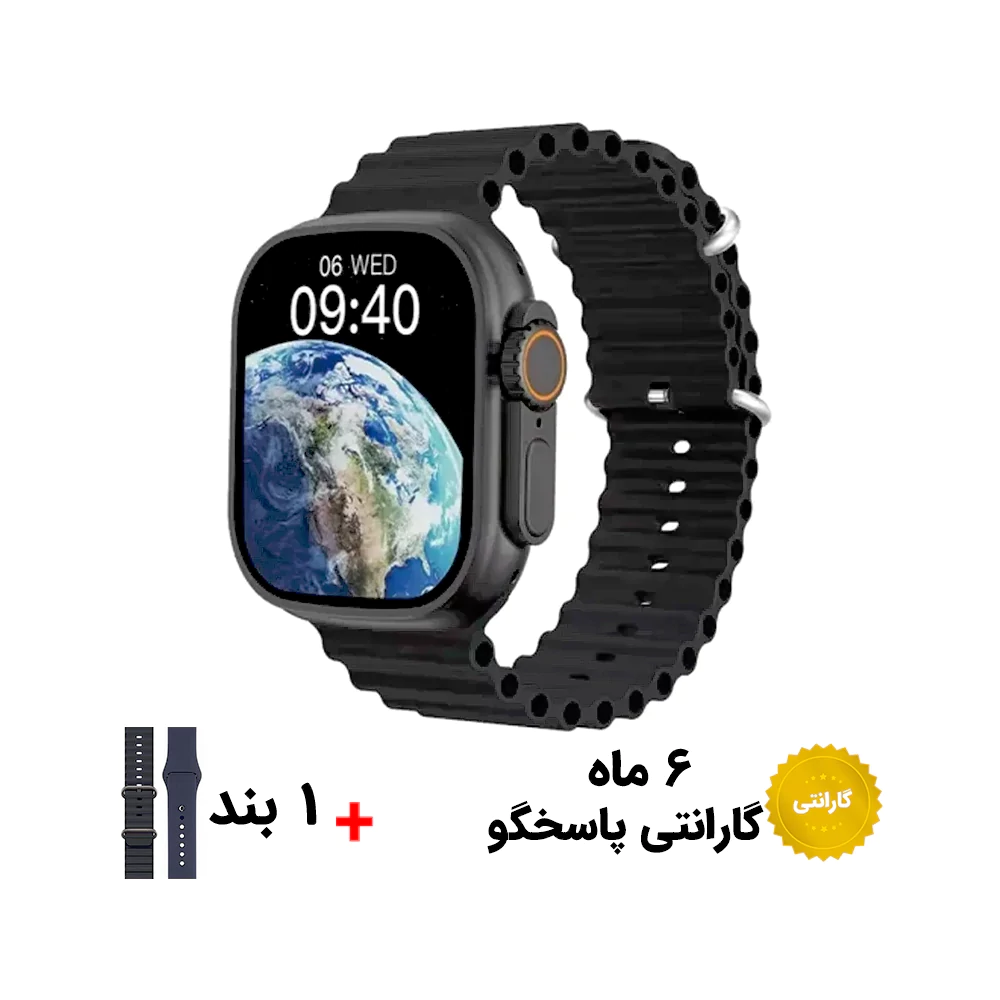 ساعت هوشمند 49 میلی متری کیکویر مدل KW51 ULTRA 3 همراه بند سیلیکونی — تصویر ۶