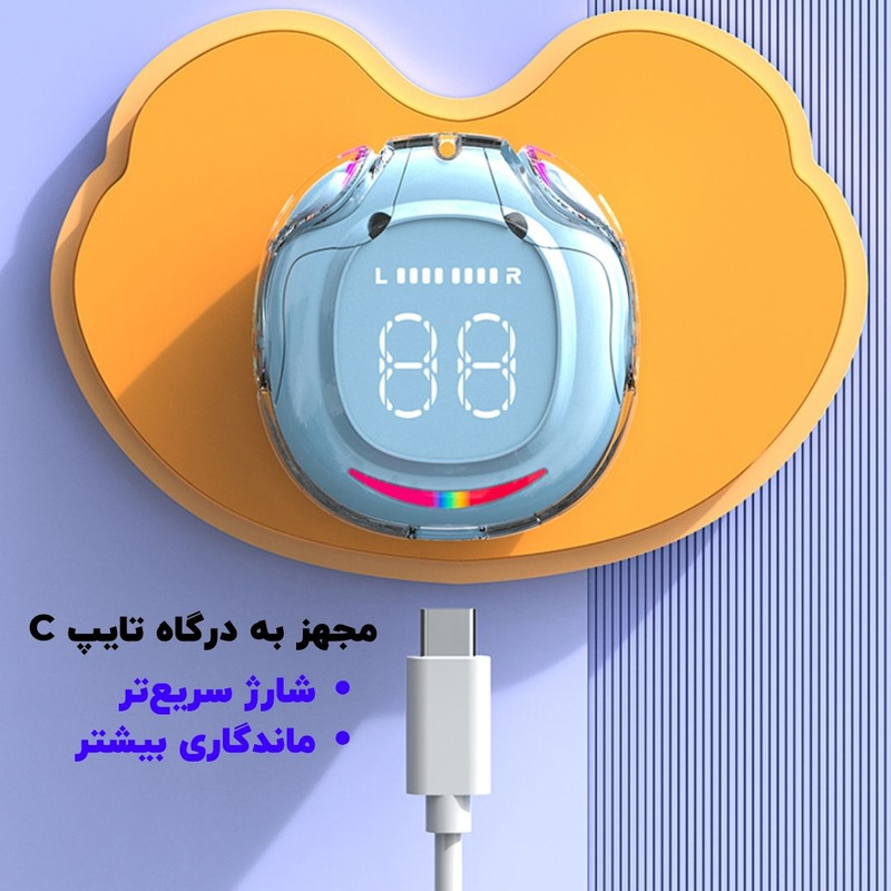 هدفون بلوتوثی مدل RC-TWS V5.4 — تصویر ۲