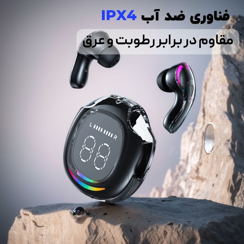 هدفون بلوتوثی مدل RC-TWS V5.4 — تصویر ۵