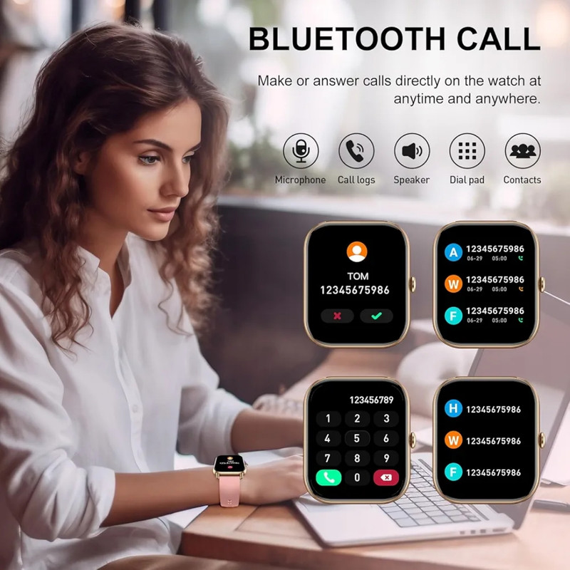 ساعت هوشمند 41 میلی متری ویسمی مدل X13 MINI با بند فلزی — تصویر ۴