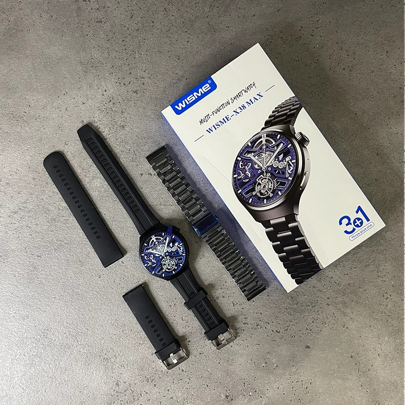 ساعت هوشمند 2. اینچی ویسمی مدل X38 MAX با بند فلزی — تصویر ۳