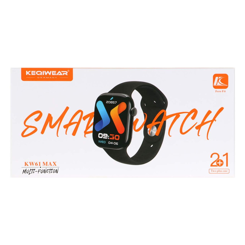 ساعت هوشمند ۴۱ میلی‌متری مدل KEQIWEAR kw61 max با بند سیلیکونی — تصویر ۴