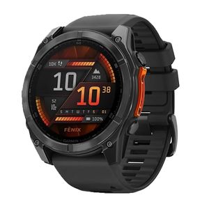 ساعت هوشمند 47 میلی‌متری گارمین مدل Fenix 8 Amoled با بند سیلیکونی