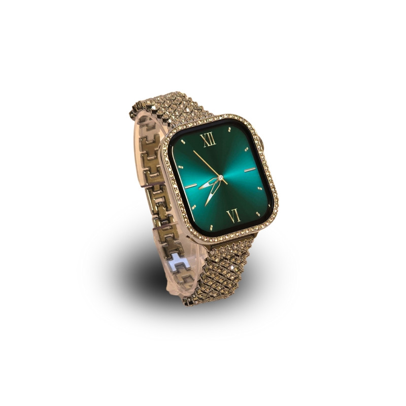 ساعت هوشمند مدل ZW10 41mm صفحه نمایش لمسی رنگی با بند استیل نگین دار — تصویر ۴