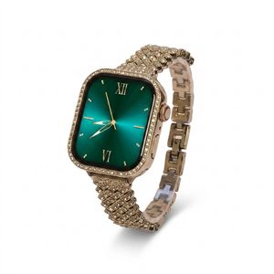 ساعت هوشمند مدل ZW10 41mm صفحه نمایش لمسی رنگی با بند استیل نگین دار — تصویر ۶