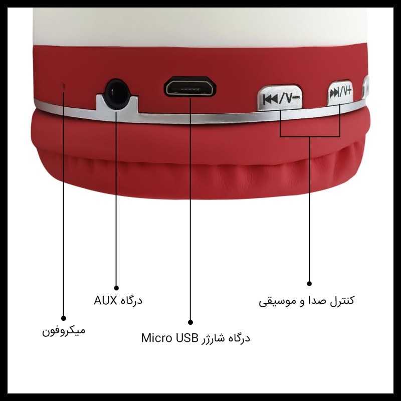هدفون بلوتوثی مدل AH-806D طرح کیتی — تصویر ۷