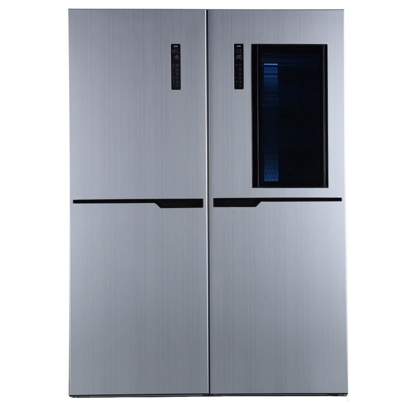 یخچال فریزر دوقلو 40 فوت استیلون مدل STORM PLUS، دارای اخطار باز ماندن درب و یخساز دستی، ارتفاع 200، پهنای 65 و عمق 65 سانتی‌ متر، میزان مصرف انرژی C، دارای 8 طبقه در یخچال و 8 طبقه در فریزر — تصویر ۲