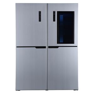 یخچال فریزر دوقلو 40 فوت استیلون مدل STORM PLUS، دارای اخطار باز ماندن درب و یخساز دستی، ارتفاع 200، پهنای 65 و عمق 65 سانتی متر، میزان مصرف انرژی C، دارای 8 طبقه در یخچال و 8 طبقه در فریزر