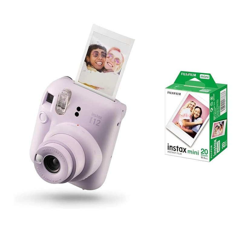 دوربین عکاسی چاپ سریع فوجی فیلم مدل Instax Mini 12 به همراه کاغذ چاپگر 20عددی — تصویر ۴