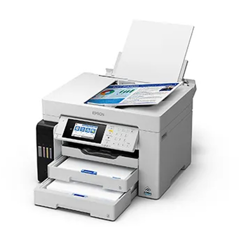 پرینتر جوهر افشان چندکاره رنگی اپسون مدل EcoTank L15180 با اتصال باسیم و بی‌سیم سایز چاپ A3+ با قابلیت چاپ دو رو — تصویر ۲