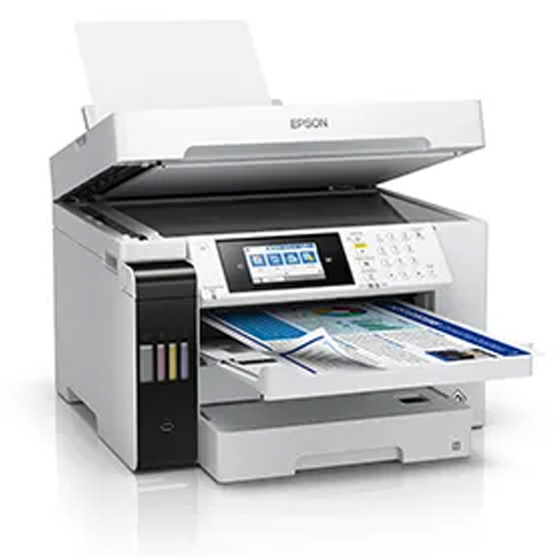 پرینتر جوهر افشان چندکاره رنگی اپسون مدل EcoTank L15180 با اتصال باسیم و بی‌سیم سایز چاپ A3+ با قابلیت چاپ دو رو — تصویر ۴