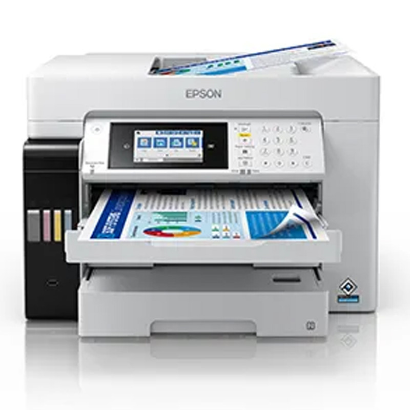 پرینتر جوهر افشان چندکاره رنگی اپسون مدل EcoTank L15180 با اتصال باسیم و بی‌سیم سایز چاپ A3+ با قابلیت چاپ دو رو — تصویر ۵
