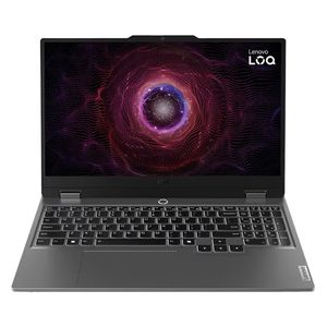 لپ‌تاپ لنوو مدل LOQ 15ARP9 با پردازنده Ryzen 5-7235HS و گرافیک RTX3050 4GB، رم DDR5 12GB با فرکانس 4800MHz، حافظه SSD با ظرفیت 512GB، نمایشگر 15.6 اینچ IPS با وضوح FHD و نرخ به‌روزرسانی 144Hz، دارای ن