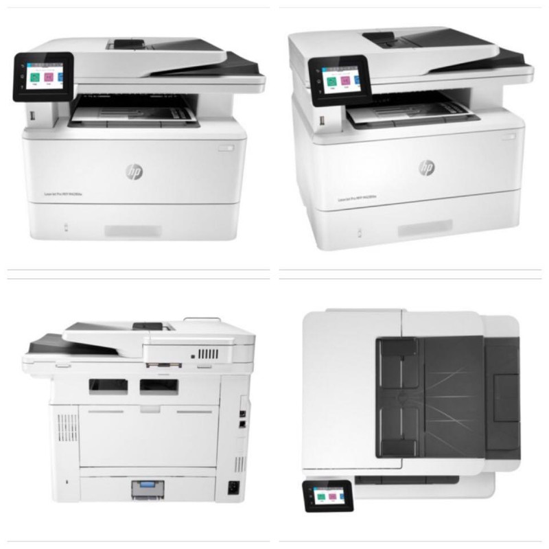 پرینتر اچ پی تک رنگ چهار کاره با چاپ لیزری مدل LaserJet Pro MFP M428fdw، سایز چاپ A4، قابلیت چاپ دو رو، مجهز به پورت شبکه و WiFi، قابلیت چاپ فایلهای فلش مموری از طریق USB، دارای صفحه نمایش LCD — تصویر ۴