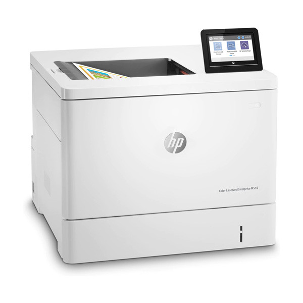 پرینتر اچ‌پی رنگی تک کاره با چاپ لیزری مدل HP Color LaserJet Enterprise M555dn، سایز چاپ A4، قابلیت چاپ دو روی خودکار، امکان طراحی چاپ متن، اشکال گرافیکی در بروشورها، کاتالوگ‌های تبلیغاتی و تجاری، دار — تصویر ۳