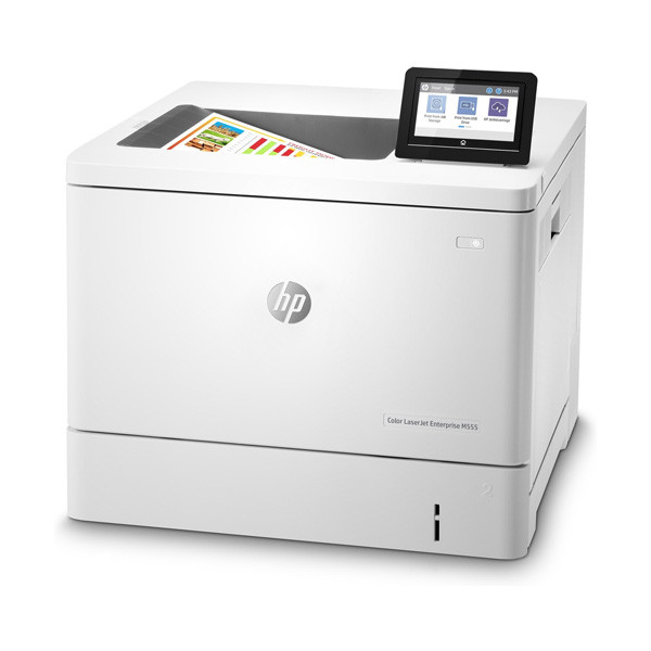 پرینتر اچ‌پی رنگی تک کاره با چاپ لیزری مدل HP Color LaserJet Enterprise M555dn، سایز چاپ A4، قابلیت چاپ دو روی خودکار، امکان طراحی چاپ متن، اشکال گرافیکی در بروشورها، کاتالوگ‌های تبلیغاتی و تجاری، دار — تصویر ۴