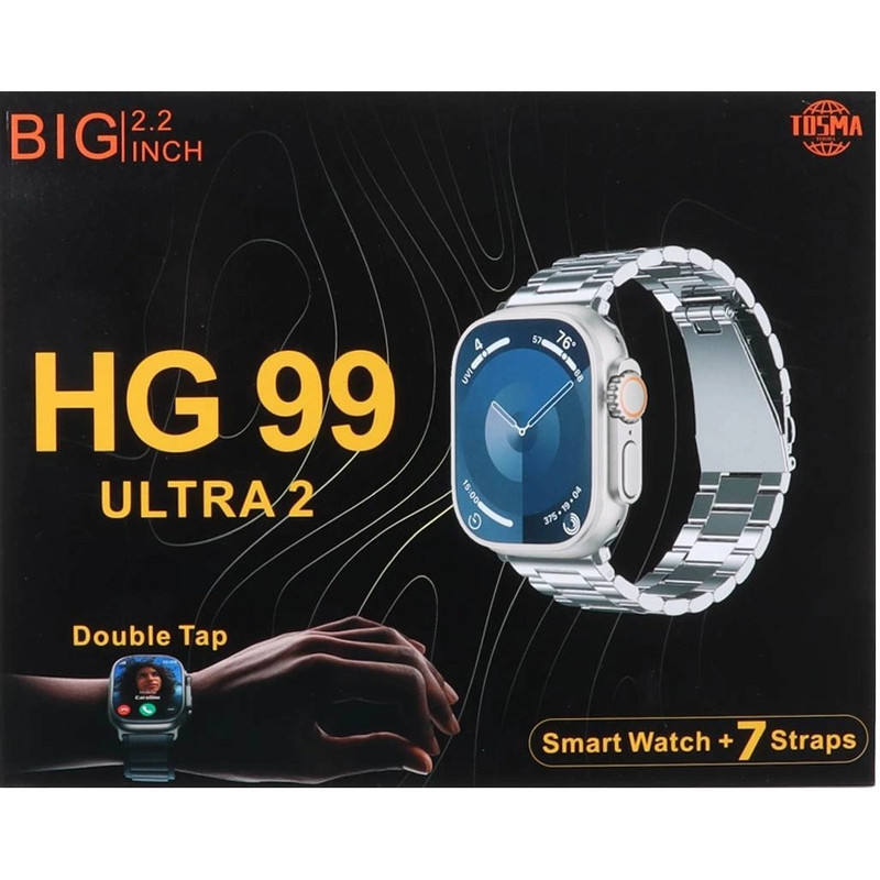 ساعت هوشمند 49 میلیمتری توسما مدل HG99 ULTRA2 با بند استیل — تصویر ۲