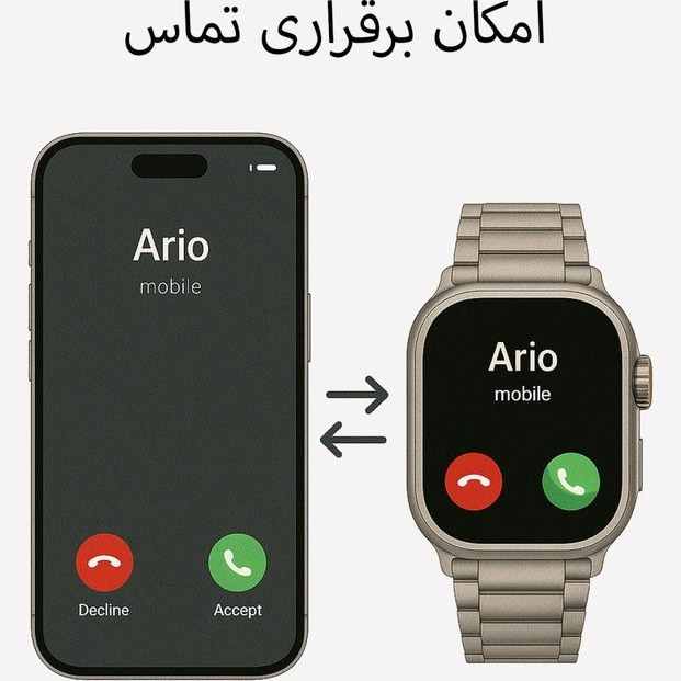 ساعت هوشمند 49 میلیمتری توسما مدل HG99 ULTRA2 با بند استیل — تصویر ۳