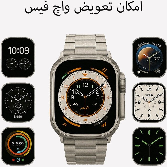 ساعت هوشمند 49 میلیمتری توسما مدل HG99 ULTRA2 با بند استیل — تصویر ۴