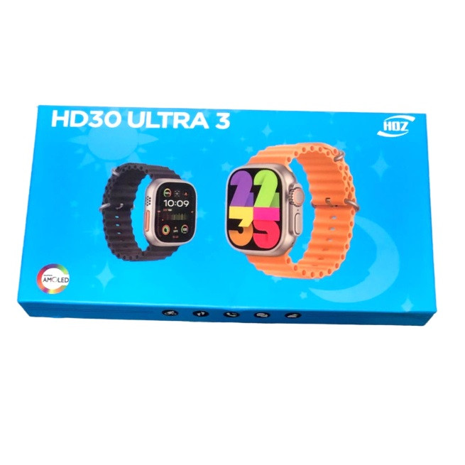 ساعت هوشمند 42 میلیمتری مدل HD30 ULTRA 3 با بند اوشن — تصویر ۵